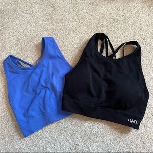 Ryka Sports Bra SET OF 2. blue black large EUC